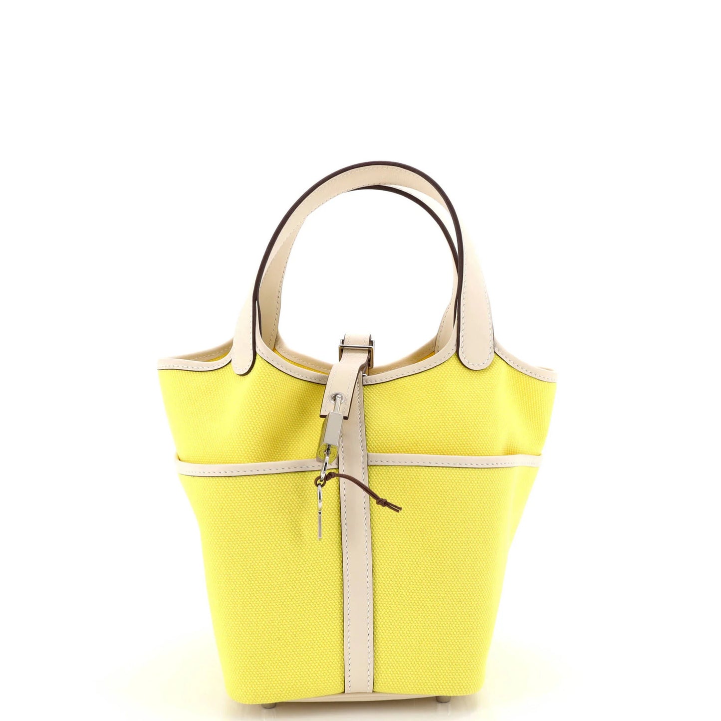 Hermes Cargo Picotin Lock Bag Canvas And Swift Pm