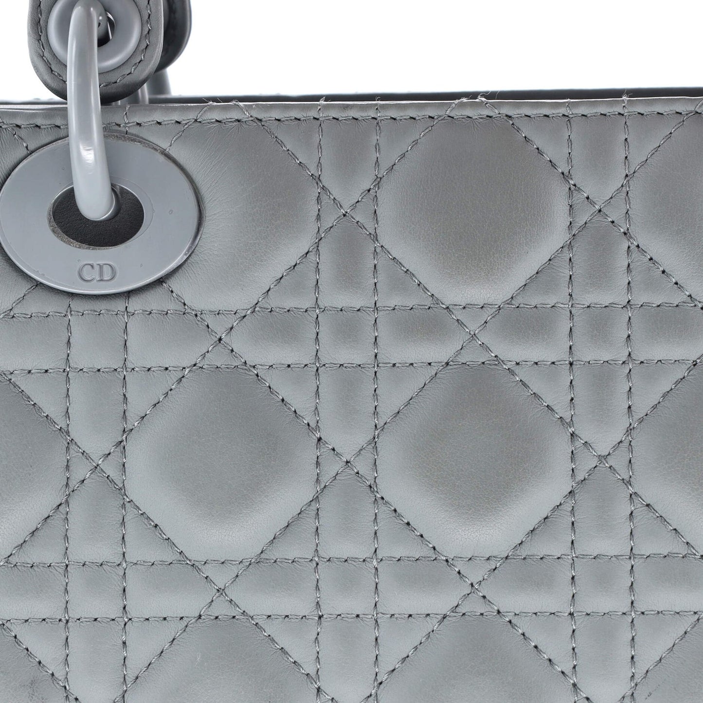 Christian Dior Ultra Matte Lady Dior Bag Cannage Quilt Calfskin Medium