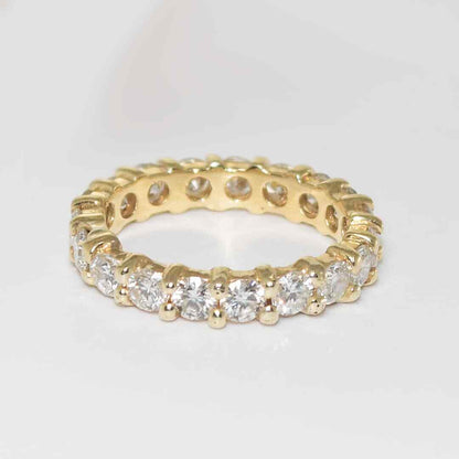 14K Yellow Gold Diamond Eternity Ring 2.00Ct