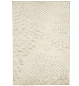 Carpet Bas-Relief Modern Cream Wool Hand-Knotted 4X6 Oriental Area Rug Home