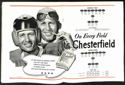 1943 Georgia Tech Vs Notre Dame  Vintage College Football Program 196443