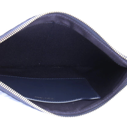 Christian Dior A5 Pouch Printed Oblique Denim