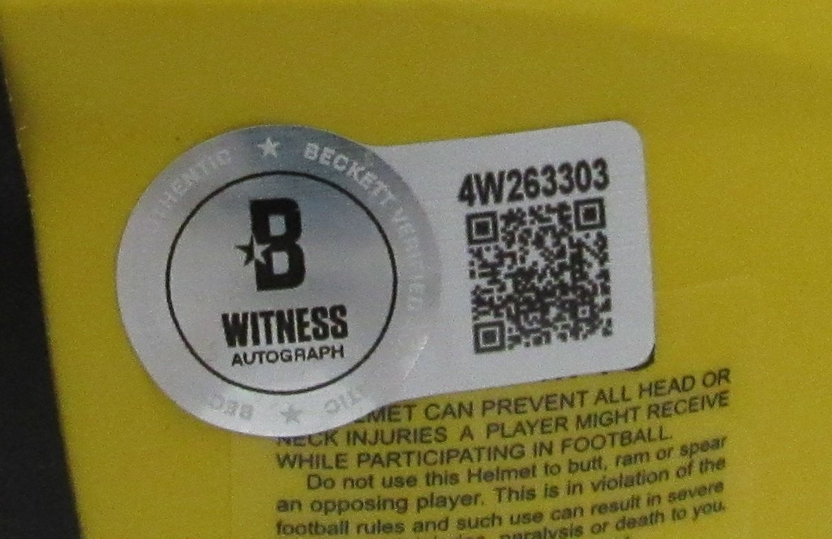 Hines Ward Signed/Auto Lunar Eclipse Mini Helmet Steelers Beckett 204021