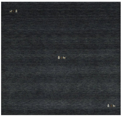 Charcoal Tribal Design Square 6X6 Gabbeh Modern
