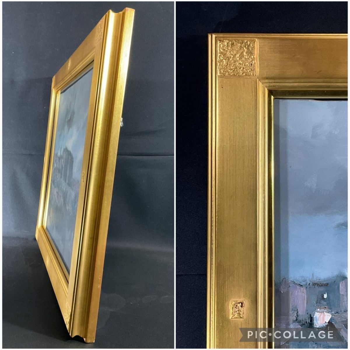 Carlos Puente Suburban Landscape Original Oil Painting Spanish Artist Signed