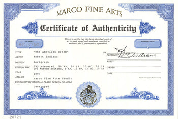 Robert Indiana The Wall 