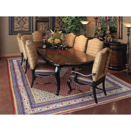 6'7"X10'2" Red New Farsian Saroogh Mir Full Pile Handknotted Oriental Rug