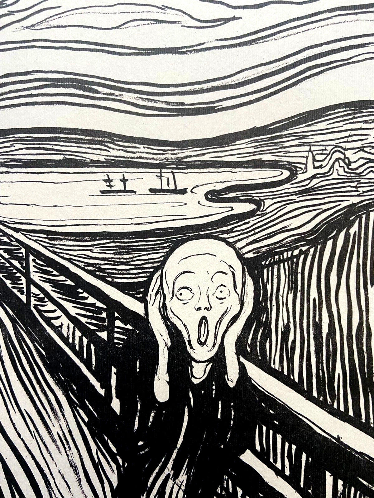 Edvard Munch Museum 'Scream' Lithograph Coa