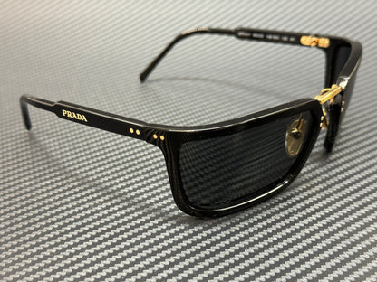 Prada Pr A11S 1Ab5S0 Black Dark Grey Men'S 62 Mm