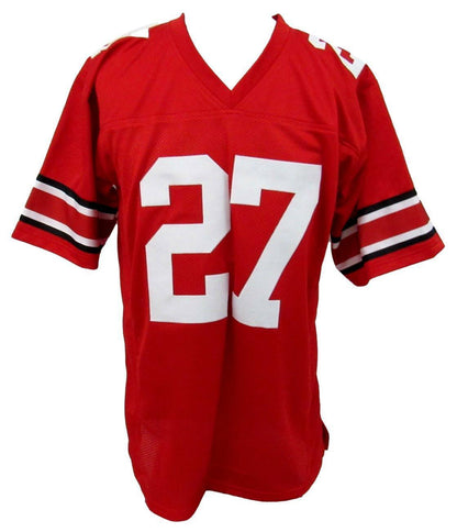 Eddie George Signed/Autographed Ohio State Red