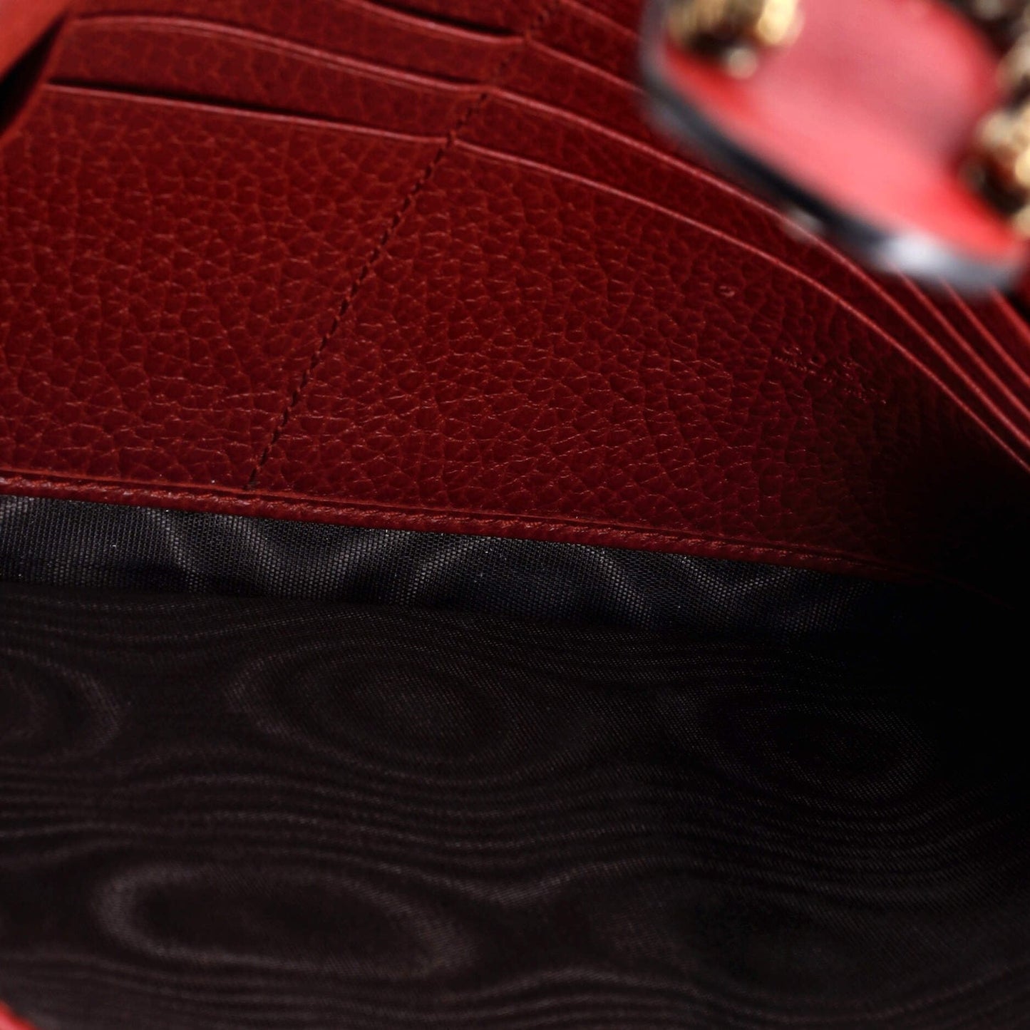 Gucci Dionysus Chain Wallet Leather With Embellished Detail Small