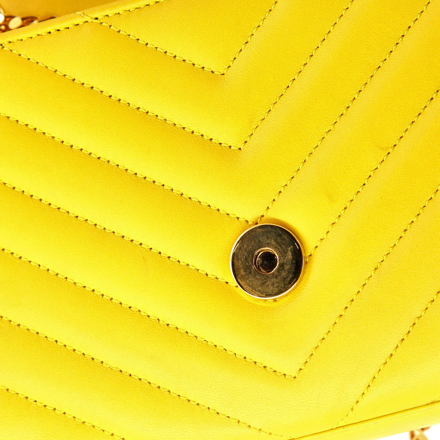 Saint Laurent Classic Monogram Envelope Satchel Matelasse Chevron Leather Small