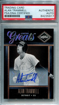 Alan Trammell 2012 Limited Greats Autographed