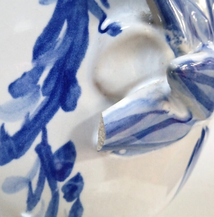 Blue Girl from Arles Ceramic Handmade Flower Vase House