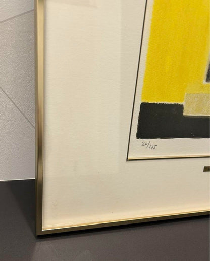 Bernard Cathelin "Small Still Life With Lemon Basket 2" 1987 Lithograph Signed