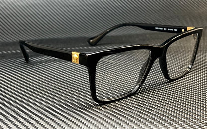 VERSACE VE3328 GB1 Black Gold Men's 56 mm Eyeglasses