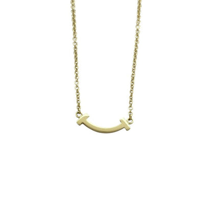 Tiffany & Co. T Smile Mini Necklace Gold 750