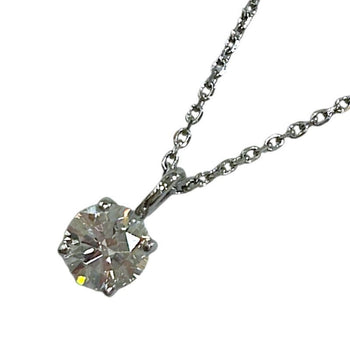 Diamond Necklace Pt900 With 0.85Ct Diamond
