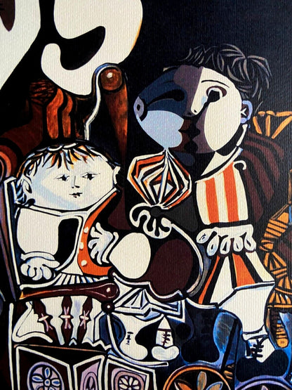 Pablo Picasso Lithograph' Claude & Paloma' Coa Signed Numbered Limited