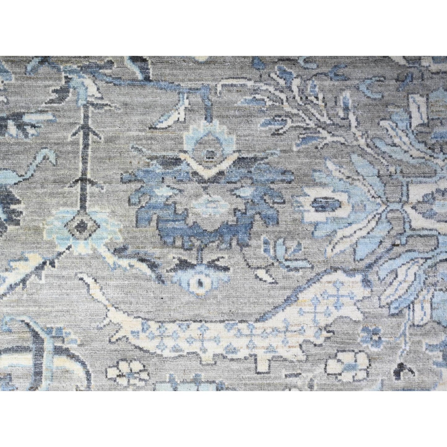 Rug 8'3"x10' Repose Gray Hand Knotted Peshawar Sickle Leaf Design Wool