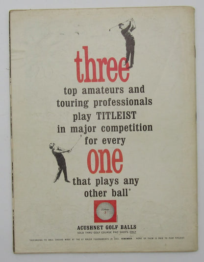 Arnold Palmer Signed/Autographed September 1962