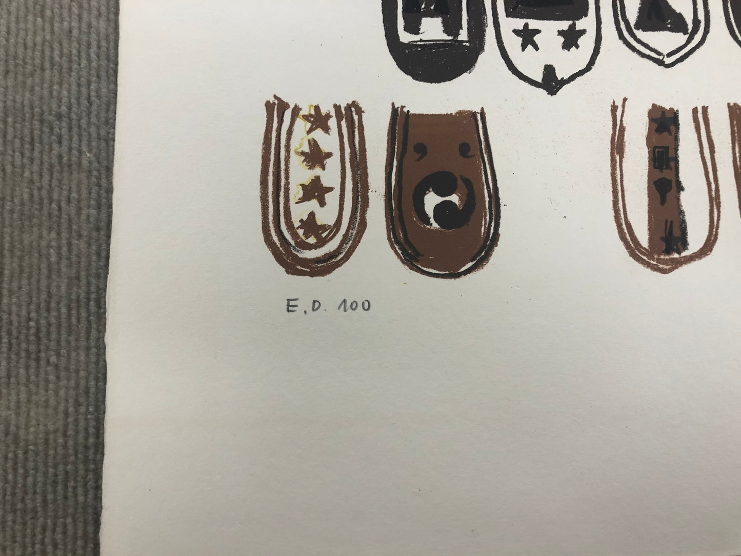 Yukihisa Isobe Crests Series Signed " Lithograph Contemporary