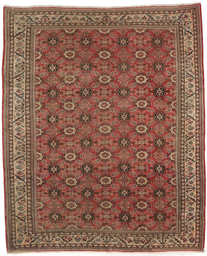 Antique Hand-Knotted Oriental Rug One-Of-A-Kind
