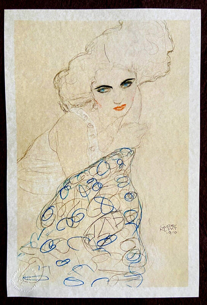 Gustav Klimt Lithograph Coa Signed Op Numbered
