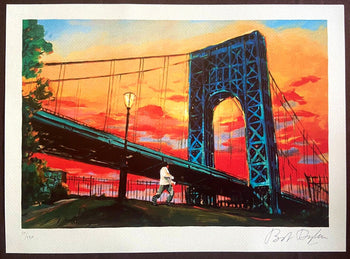 Bob Dylan Lithograph Coa Signed Hand Numbered