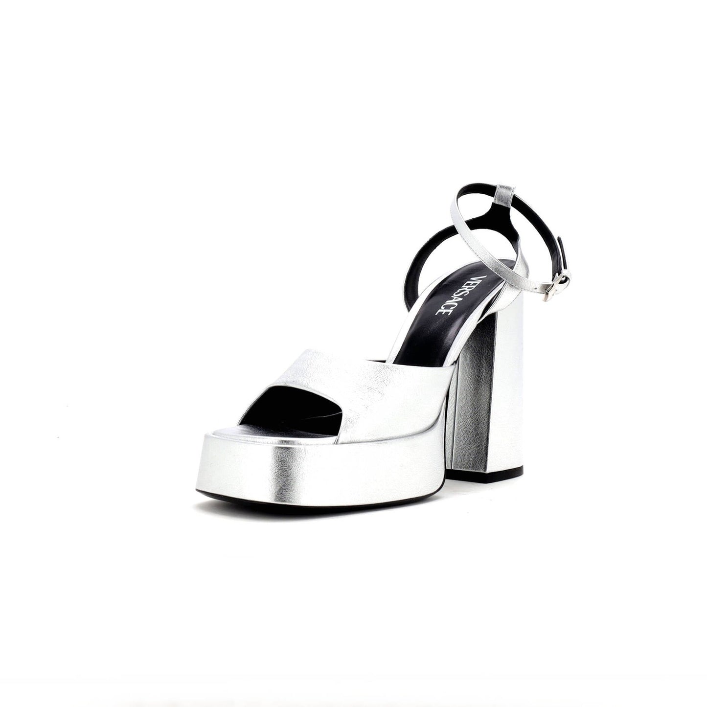 Versace Women'S Medusa Aeternitas Platform Sandals Leather