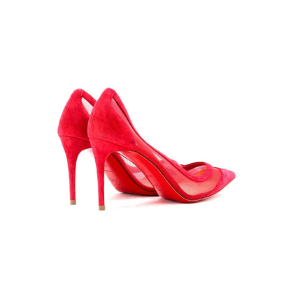 Christian Louboutin Women'S Galativi Pumps Suede And Mesh 85