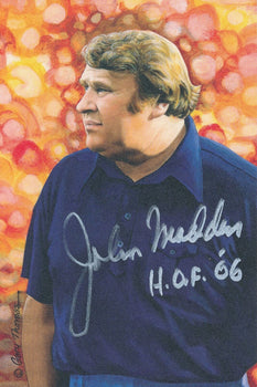 John Madden Hof Raiders Signed/Inscribed Goal