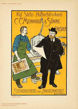 Meinhold By Behrens Das Moderne Plakat 1897 Original Stone Lithograph