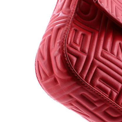 Fendi Baguette Bag Logo Embossed Leather Small