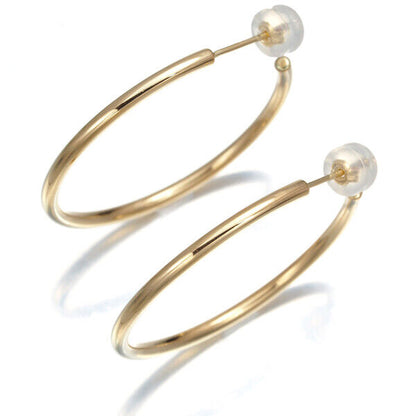 Tiffany&Co. Earrings Hoop 18K 750 Yellow Gold