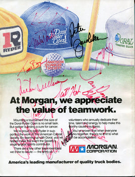 Greg Norman, Jack Nicklaus, & Others Signed 1991 Doral-Ryder Open Program