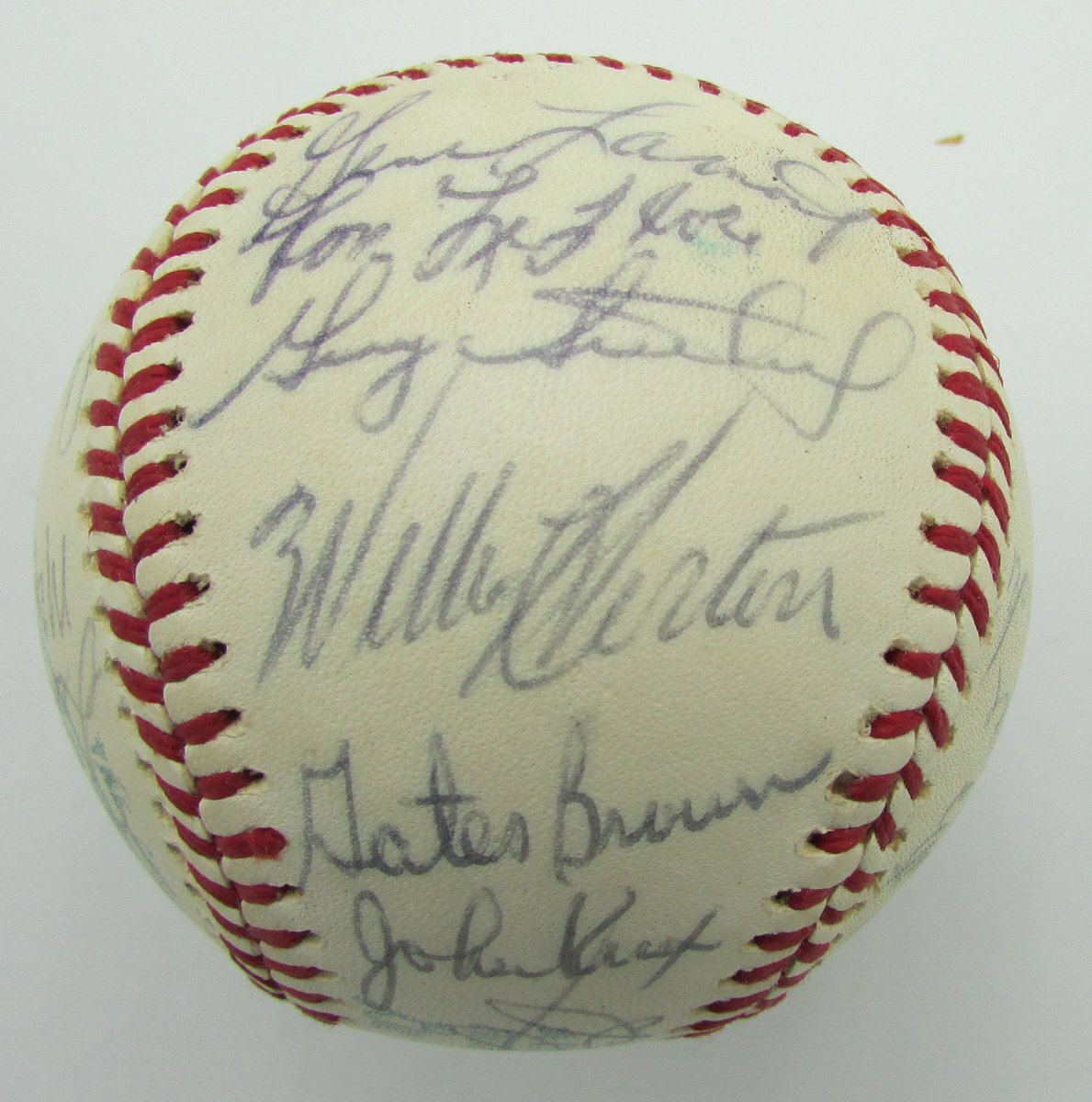 1975 Detroit Tigers Team Signed By 26 Oal Baseball Lolich Brown 149802