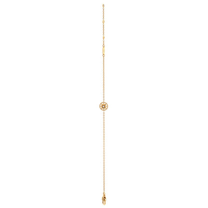 Christian Dior Rose Des Vents Bracelet 18K Yellow Gold With Diamond Xs