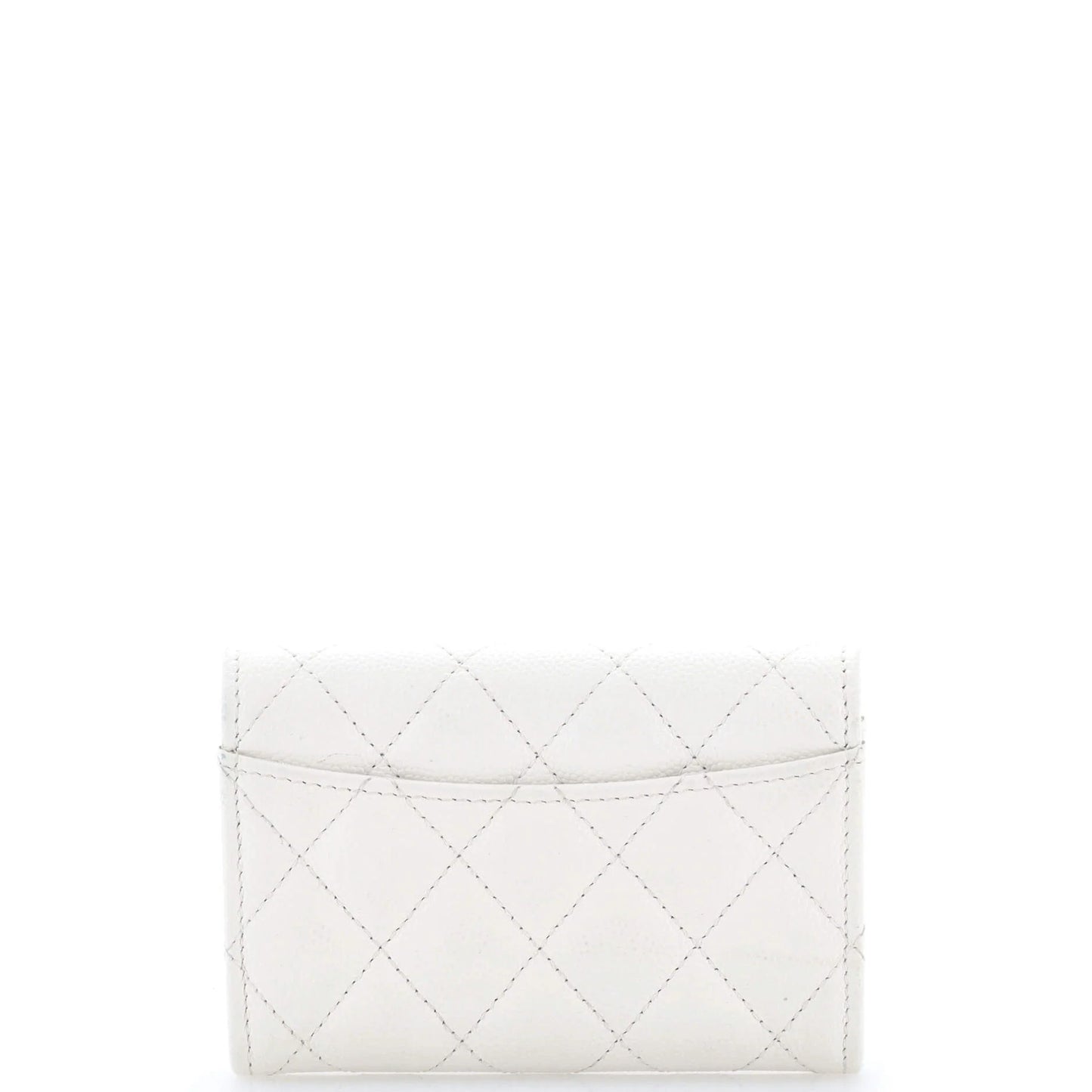 Chanel Classic Flap Card Case Quilted Caviar