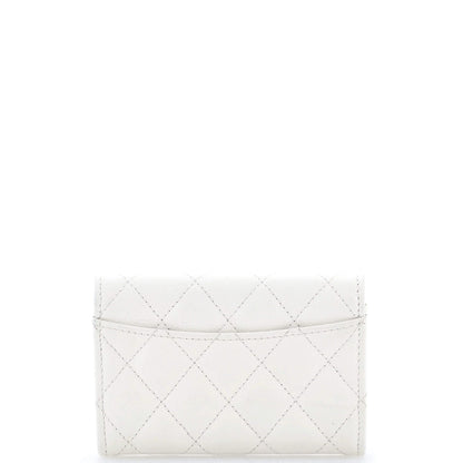 Chanel Classic Flap Card Case Quilted Caviar