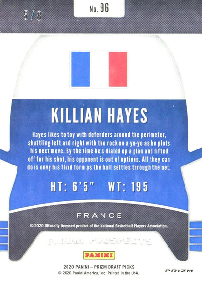 Killian Hayes 2020 Panini Prizm Rookie Card #5/8