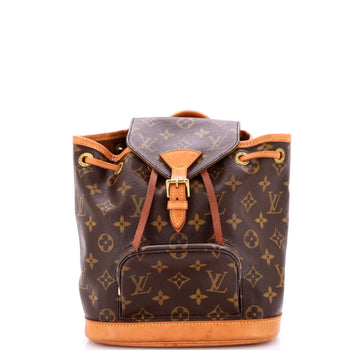 Louis Vuitton Vintage Montsouris Backpack Monogram Canvas Pm