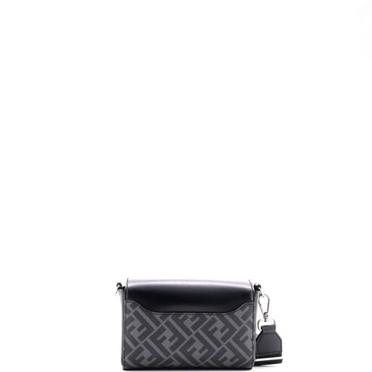 Fendi Ff Squared Compact Bag Zucca Coated Canvas And Leather