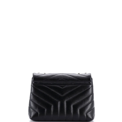 Saint Laurent Loulou Shoulder Bag Matelasse Chevron Leather Small
