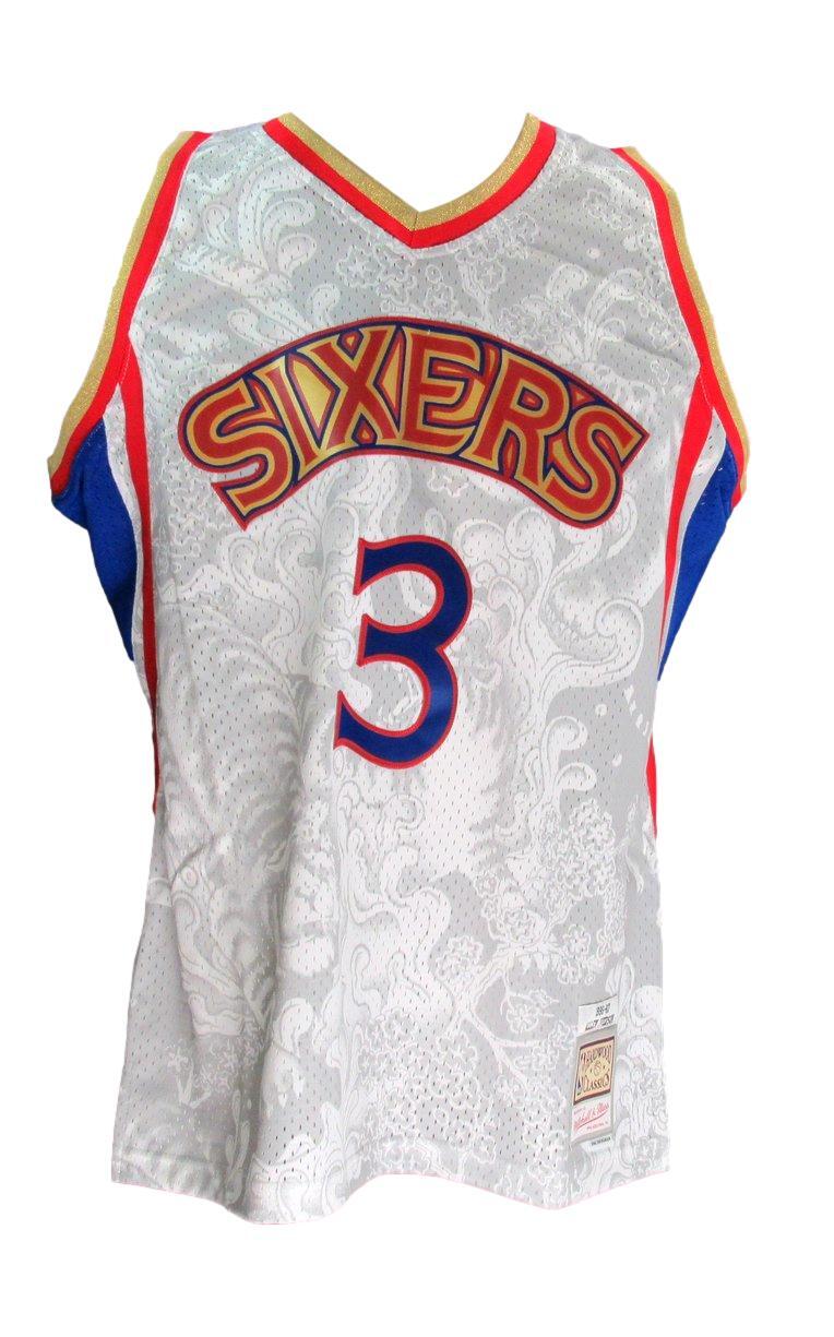 Allen Iverson Hof Autographed Lunar Mitchell &