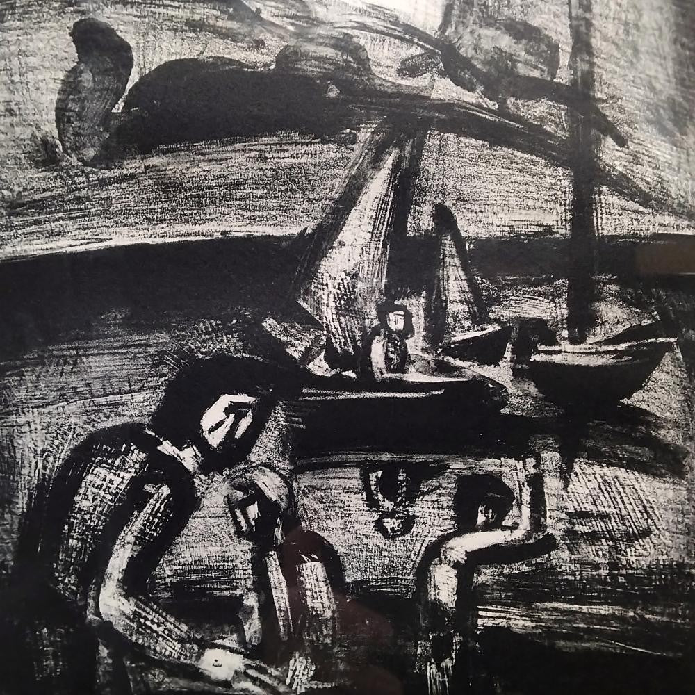 Georges Rouault Original Lithograph 1929 "Le Vent Emplit Les Voiles" Paysages