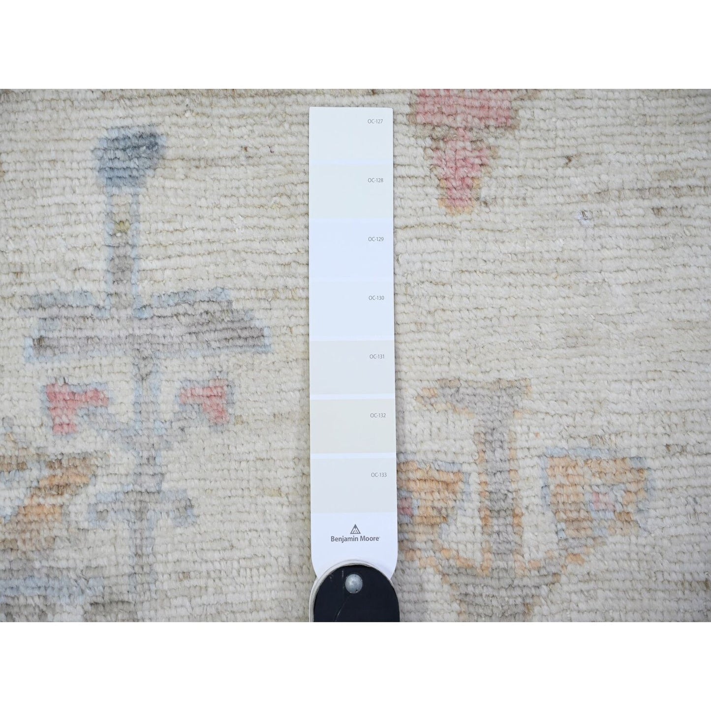 12'2"X16' Ivory Afghan Angora Oushak Hand Knotted Wool Oversized Rug
