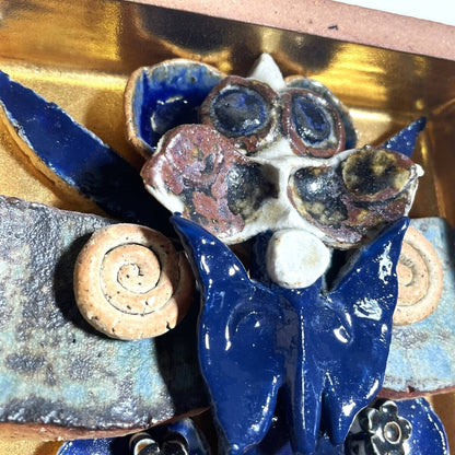 Lisa Larson Unique Piece Ceramic Wall Art With