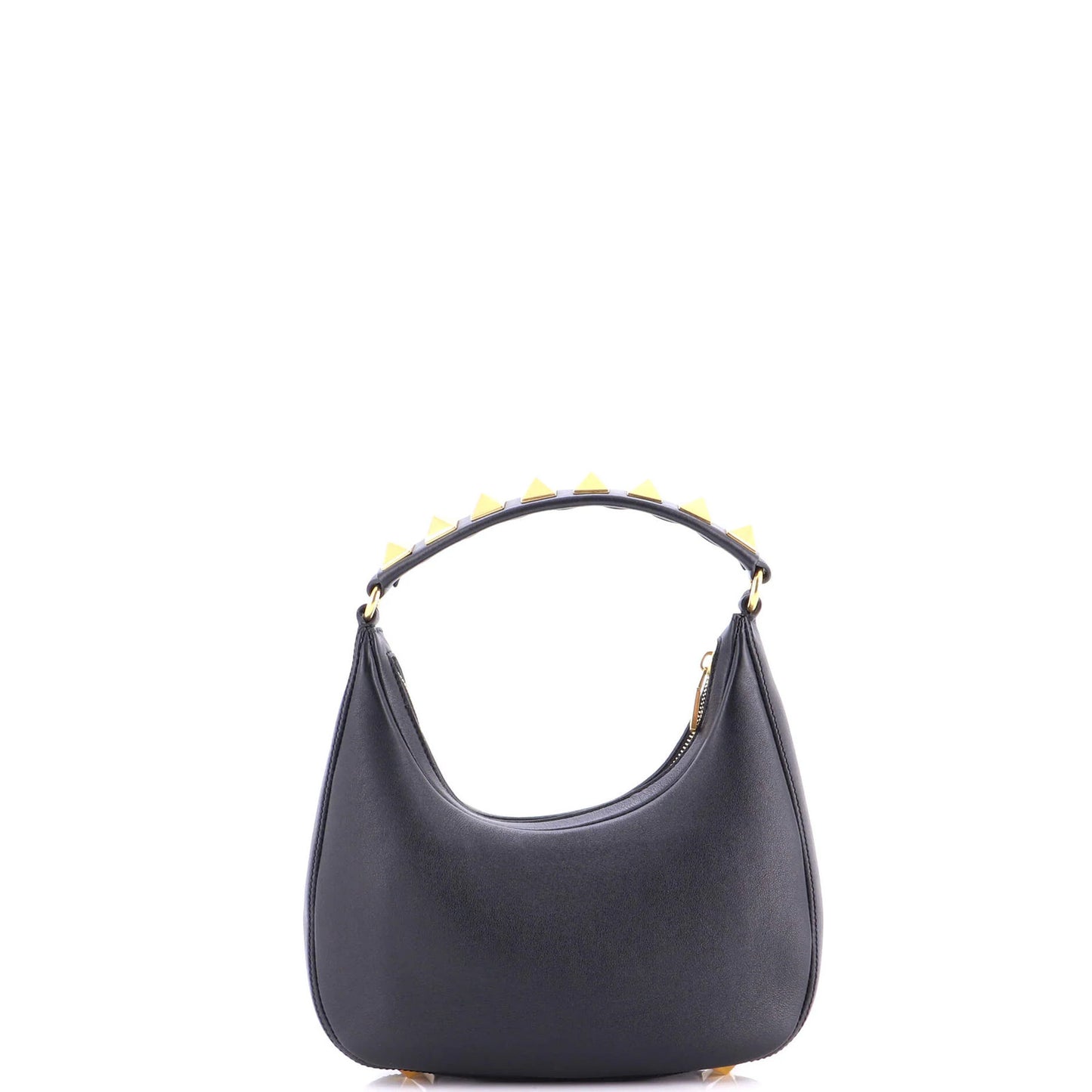 Valentino Garavani Stud Sign Zip Hobo Leather
