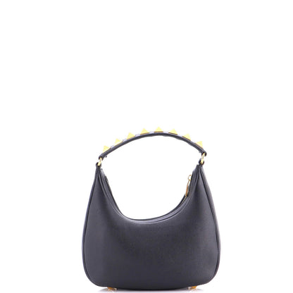 Valentino Garavani Stud Sign Zip Hobo Leather